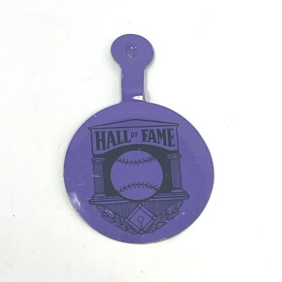 Other - VTG Baseball Hall of Fame Pin Purple Metal Fold Over Tab Pinback Cooperstown NY